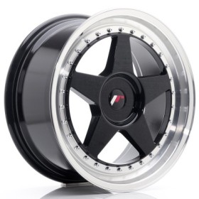 Cerchi Japan Racing JR6 18x8,5 ET35-40 BLANK Glossy Black w-Machined Lip