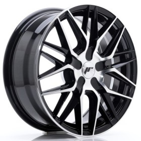 Cerchi Japan Racing JR28 17x7 ET35-45 BLANK Gloss Black Machined Face