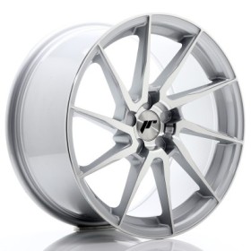 Cerchi Japan Racing JR36 18x9 ET20-48 5H BLANK Silver Brushed Face