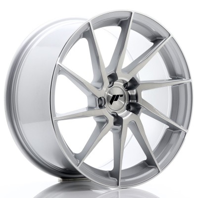 Cerchi Japan Racing JR36 18x9 ET35 5x120 Silver Brushed Face