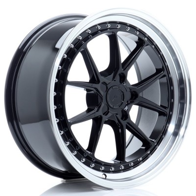 Cerchi in lega Japan Racing JR39 19x8,5 ET15-35 5H BLANK Gloss Black w- Machined Lip