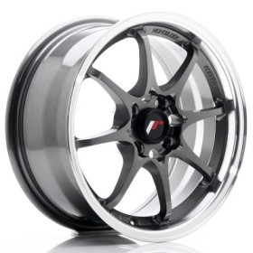 Cerchi Japan Racing JR5 15x7 ET35 4x100 Gun Metal w- Machined Lip