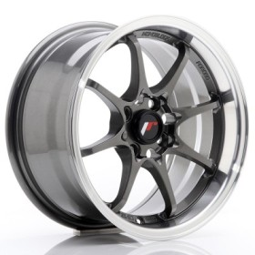 Cerchi in lega Japan Racing JR5 15x8 ET28 4x100 Gun Metal w- Machined Lip