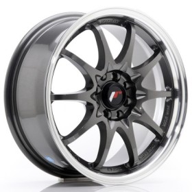 Cerchi in lega Japan Racing JR5 16x7 ET30 4x100-108 Gun Metal w- Machined Lip