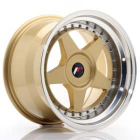 Cerchi in lega Japan Racing JR6 17x10 ET20 BLANK Gold w- Machined Lip