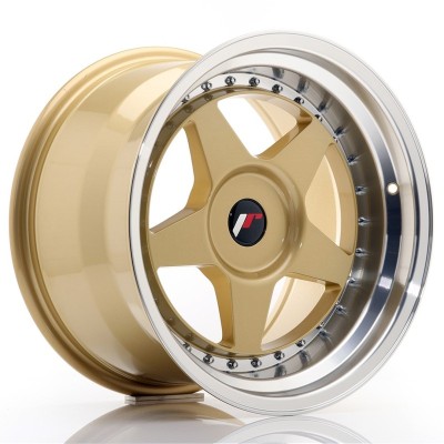 Cerchi in lega Japan Racing JR6 17x10 ET20 BLANK Gold w- Machined Lip