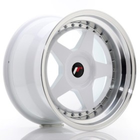 Cerchi Japan Racing JR6 17x10 ET20 BLANK White w- Machined Lip