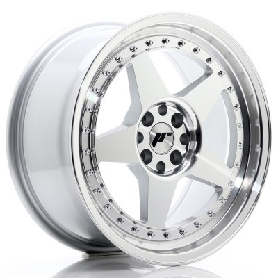 Cerchi Japan Racing JR6 17x8 ET20 4x100-108 Silver Machined Face