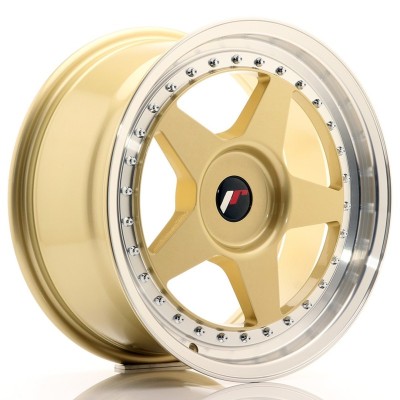 Cerchi in lega Japan Racing JR6 17x8 ET20-35 BLANK Gold w-Machined Lip