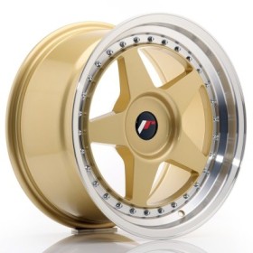 Cerchi Japan Racing JR6 17x9 ET20-35 BLANK Gold w-Machined Lip