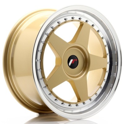 Cerchi Japan Racing JR6 18x8,5 ET20-40 BLANK Gold w-Machined Lip