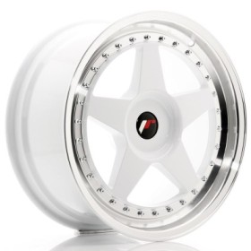 Cerchi in lega Japan Racing JR6 18x8,5 ET20-40 BLANK White w-Machined Lip