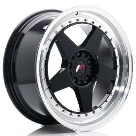 Cerchi Japan Racing JR6 18x8,5 ET22 5x114,3-120 Gloss Black w- Machined Lip