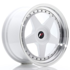 Cerchi Japan Racing JR6 18x9,5 ET20-40 BLANK White w-Machined Lip