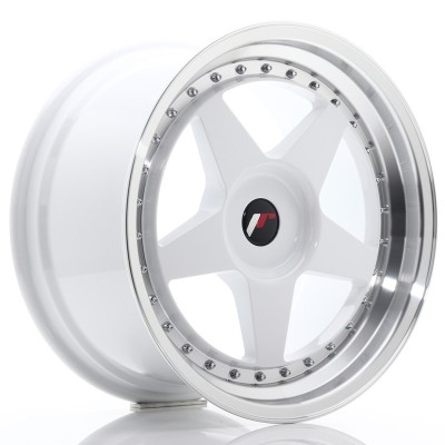 Cerchi Japan Racing JR6 18x9,5 ET20-40 BLANK White w-Machined Lip