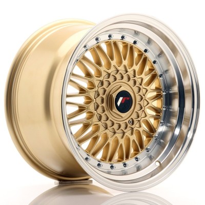 Cerchi in lega Japan Racing JR9 17x10 ET20 5x112-120 Gold w- Machined Lip BLANK