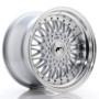 Cerchi in lega Japan Racing JR9 17x10 ET20 5x112-120 Silver w- Machined Lip+Silver Rivets BLANK