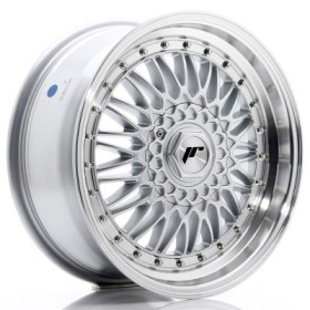Cerchi Japan Racing JR9 17x7,5 ET20-35 BLANK Silver w- Machined Lip+Silver Rivets