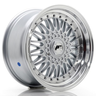 Cerchi Japan Racing JR9 17x8,5 ET20 5x112-120 Silver w- Machined Lip+Silver Rivets