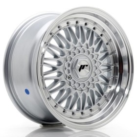 Cerchi in lega Japan Racing JR9 17x8,5 ET20-35 BLANK Silver w- Machined Lip+Silver Rivets