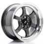 Cerchi in lega Japan Racing JR12 15x7,5 ET26 4x100-108 Gun Metal BLANK