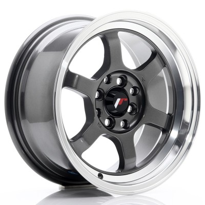 Cerchi in lega Japan Racing JR12 15x7,5 ET26 4x100-108 Gun Metal BLANK