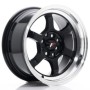 Cerchi in lega Japan Racing JR12 15x7,5 ET26 4x100-114 Gloss Black BLANK