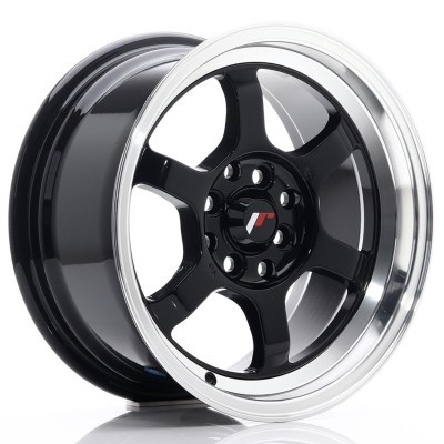 Cerchi in lega Japan Racing JR12 15x7,5 ET26 4x100-114 Gloss Black BLANK