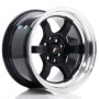 Cerchi in lega Japan Racing JR12 15x8,5 ET13 4x100-114 Gloss Black BLANK
