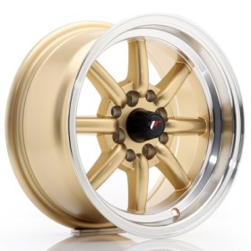 Cerchi in lega Japan Racing JR19 14x7 ET0 4x100-114 Gold w- Machined Lip BLANK