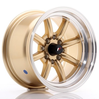 Cerchi in lega Japan Racing JR19 14x8 ET-13 4x100-114 Gold w- Machined Lip