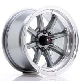Cerchi Japan Racing JR19 14x8 ET-13 4x100-114 Gun Metal w- Machined Lip