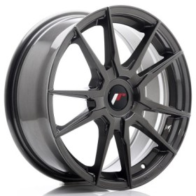 Cerchi in lega Japan Racing JR21 17x7 ET25-40 Blank Hyper Gray
