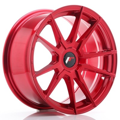 Cerchi in lega Japan Racing JR21 17x8 ET35 Blank Platinium Red