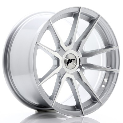 Cerchi Japan Racing JR21 17x9 ET25-35 Blank Silver Machined