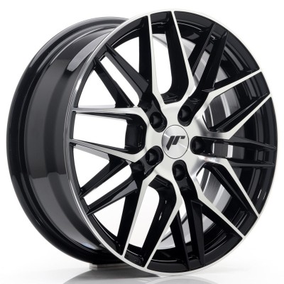 Cerchi in lega Japan Racing JR28 17x7 ET40 5x112 Gloss Black Machined Face