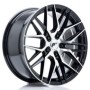 Cerchi in lega Japan Racing JR28 17x8 ET40 5x112 Gloss Black Machined Face