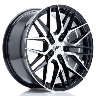 Cerchi in lega Japan Racing JR28 17x8 ET40 5x112 Gloss Black Machined Face