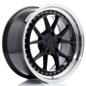 Cerchi in lega Japan Racing JR39 18x8,5 ET15-35 5H BLANK Glossy Black w-Machined Lip