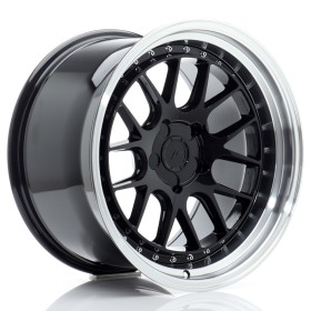 Cerchi in lega Japan Racing JR40 18x10,5 ET15-22 5H BLANK Gloss Black w-Machined Lip