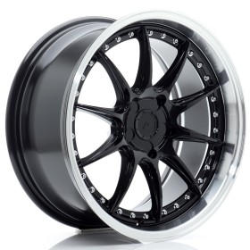 Cerchi in lega Japan Racing JR41 18x8,5 ET15-35 5H BLANK Glossy Black w-Machined Lip