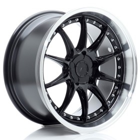 Cerchi Japan Racing JR41 18x9,5 ET15-35 5H BLANK Glossy Black w-Machined Lip