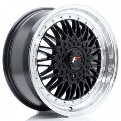 Cerchi Japan Racing JR9 17x7,5 ET20-35 BLANK Gloss Black w-Machined Lip