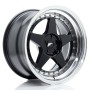 Cerchi Japan Racing JR6 18x10,5 ET0-25 5H BLANK Gloss Black w-Machined Lip