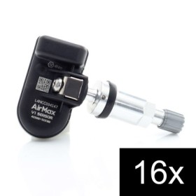 16pcs AirMax TPMS V1 Sensor 315+433MHz Metal Silver