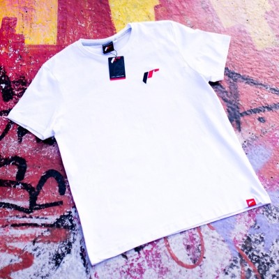 JR Men's T-Shirt Basic White Size XL.