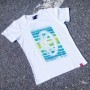 JR Men's T-Shirt JR-20 Face White Size XXL