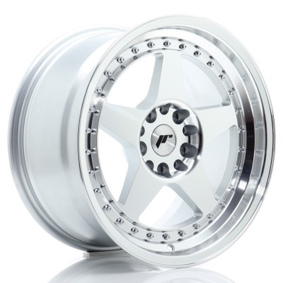 Cerchi in lega Japan Racing JR6 17x9 ET25 5x114-120 Silver Machined Face