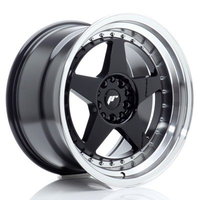 Cerchi Japan Racing JR6 18x10,5 ET25 5x114,3-120 Gloss Black w-Machined Lip