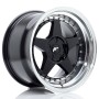Cerchi Japan Racing JR6 17x10 ET0-20 5H BLANK Gloss Black w-Machined Lip